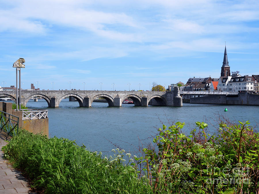 Maastricht, bridge over the River Meuse Netherlands Photograph by Louise Heusinkveld