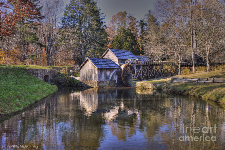 Mountain Photograph - Mabry Grist Mill by Michael Griffiths