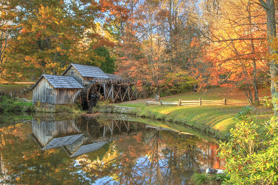 Fall Photograph - Mabry Mill. Blue Ridge Parkway by Doug McPherson