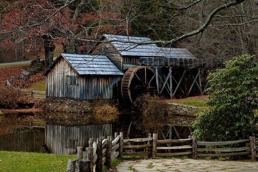 Landscape Photograph - Mabry Mill III by Mark Currier