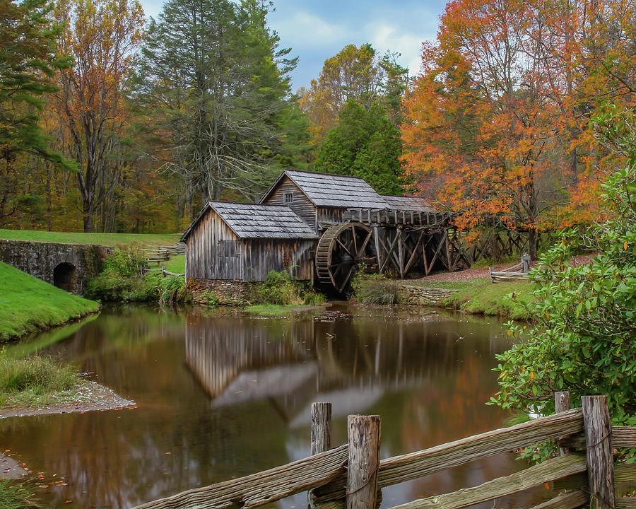 Mabry Mill in Fall 2 Photograph by Kevin Craft