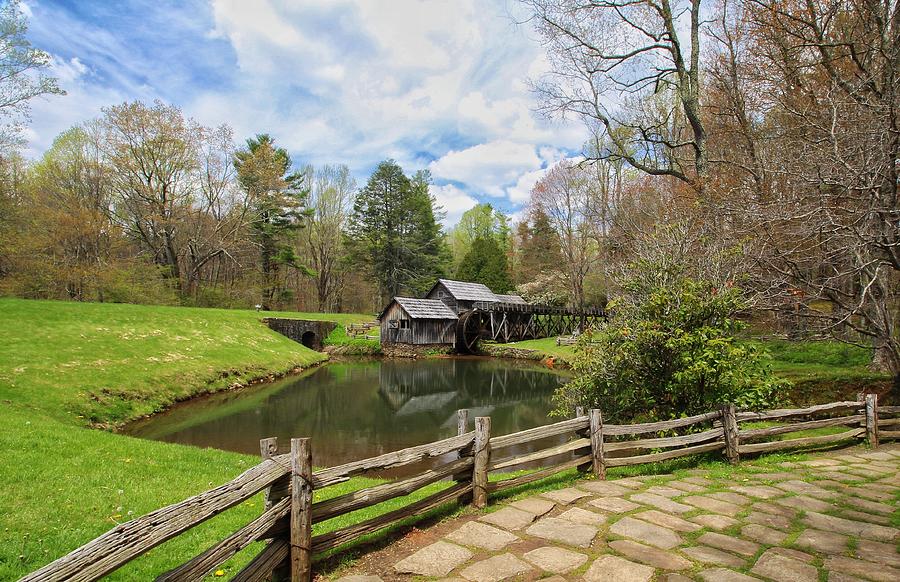 Mabry Mill in the Spring Photograph by Chris Berrier