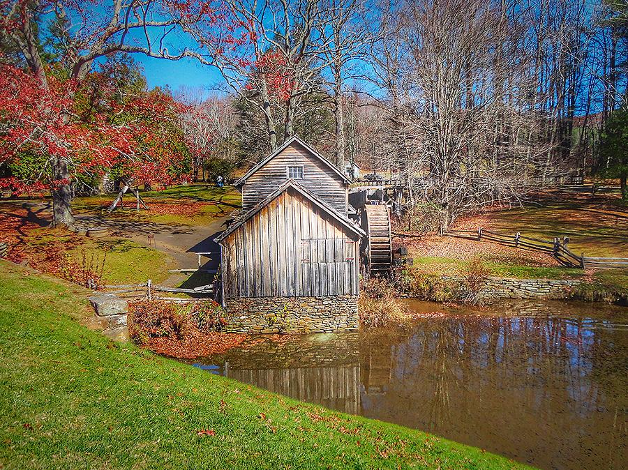 Mabry Mill in Virginia Photograph by Anne Sands