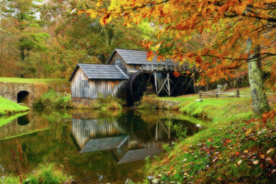 Fall Photograph - Mabry Mill by Jonas Wingfield