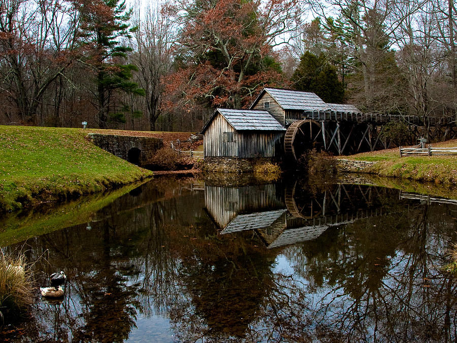 Landscape Photograph - Mabry Mill VI by Mark Currier