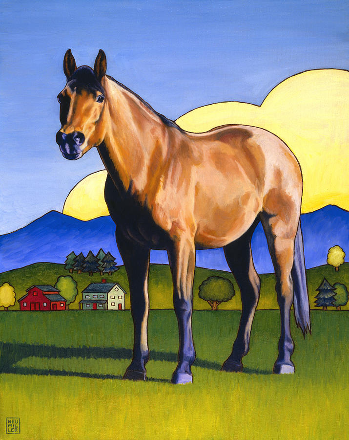 Horse Painting - Mac Attack by Stacey Neumiller