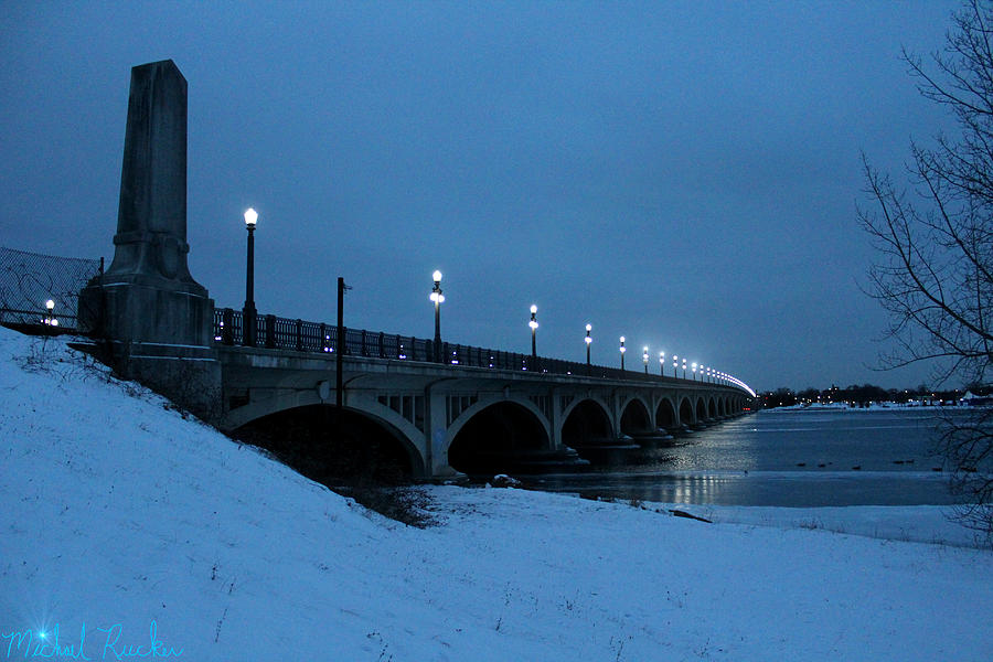 MacArthur Bridge Winter Photograph by Michael Rucker