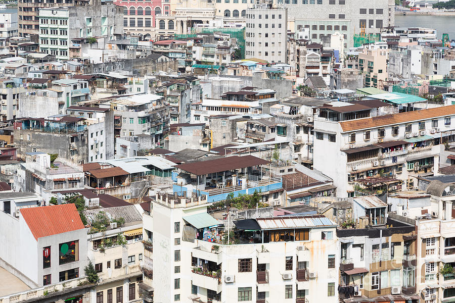 Macau residential high density Photograph by Didier Marti