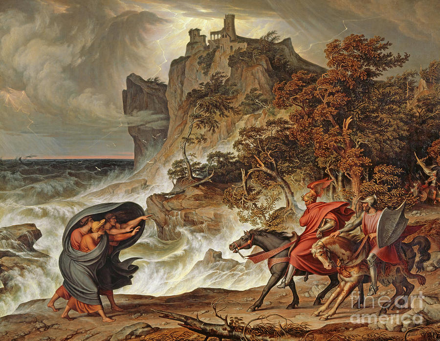 Macbeth and the Witches Painting by Joseph Anton Koch