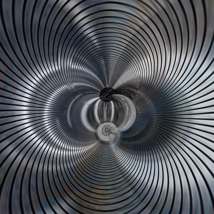 Metallic Digital Art - Machine Music 10 by Philip Openshaw