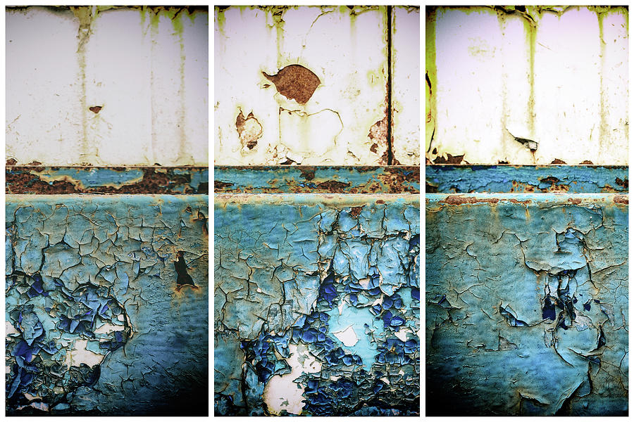 Machine Rust Triptych Photograph by John Williams