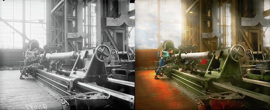Machinist - Lock, stock, and barrel 1936 - Side by Side Photograph by Mike Savad