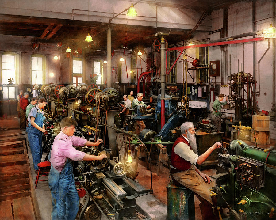 Tool Photograph - Machinist - The master class 1920 by Mike Savad