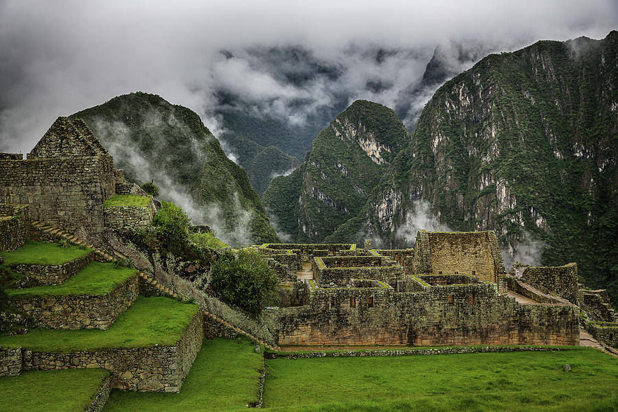 Machu Picchu Green Photograph by John Haldane