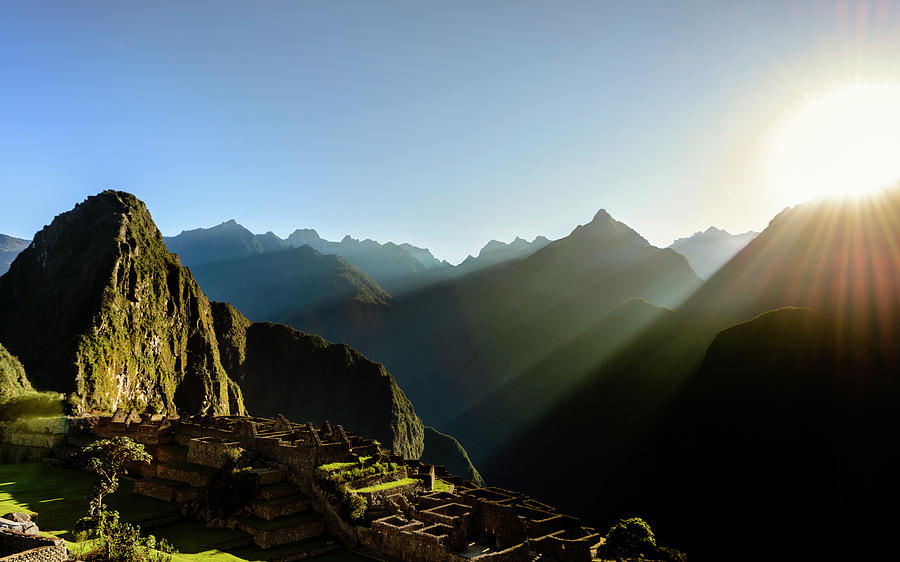 Machu Picchu Sunrise 1 Photograph by Oscar Gutierrez