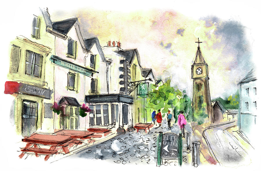 Machynlleth 01 Painting by Miki De Goodaboom
