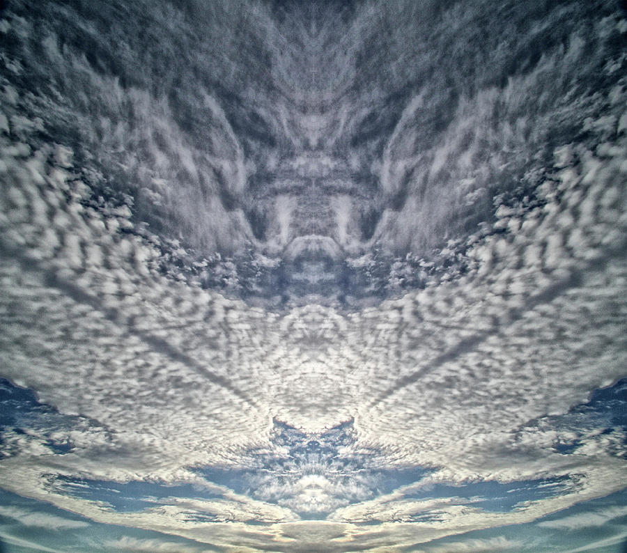 Mackerel Sky  Pareidolia Photograph by Constantine Gregory