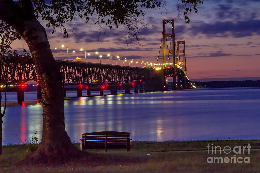 A Quiet Evening On The Straits Of Mackinac  8710 Photograph by Norris Seward