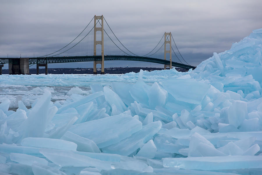 Mackinac Ice Photograph by Lee and Michael Beek