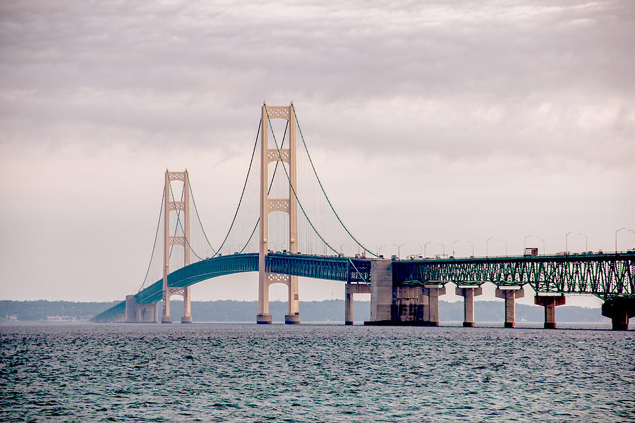 Mackinaw Bridge - West Side Photograph by Tricia Bagnell - Fine Art America