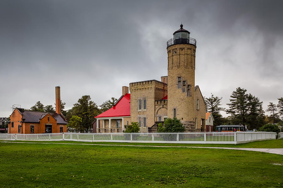 Mackinaw Point Lighthouse Photograph by John M Bailey