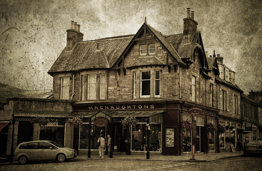 Macnaughtons of Pitlochry. Perthshire. Sepia Photograph by Jenny Rainbow