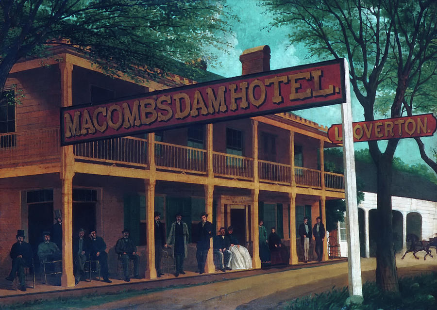 Macomb's Dam Hotel Painting by Mountain Dreams - Fine Art America