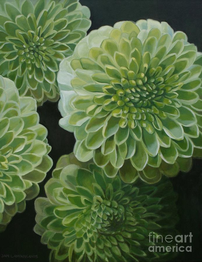 Macro Flora Painting by Jan Lawnikanis