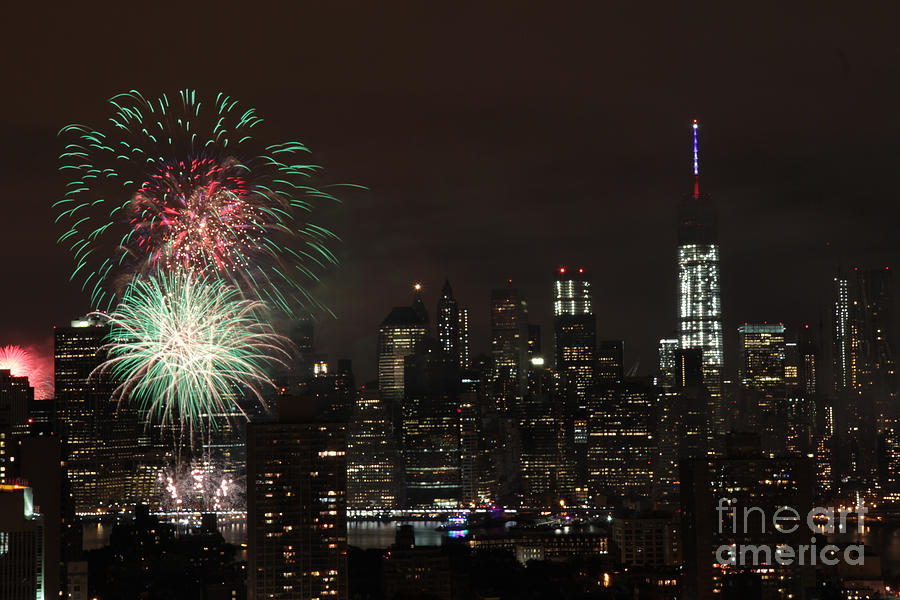 Macys July 4th 2015 Fireworks-1 Photograph by Steven Spak