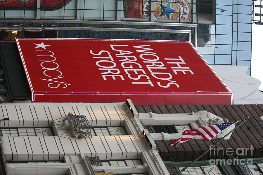 Macys Worlds Largest Store NYC  Photograph by Chuck Kuhn