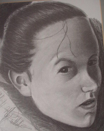 Portrait Drawing - Mad Emmy by Jeffrey Lynn