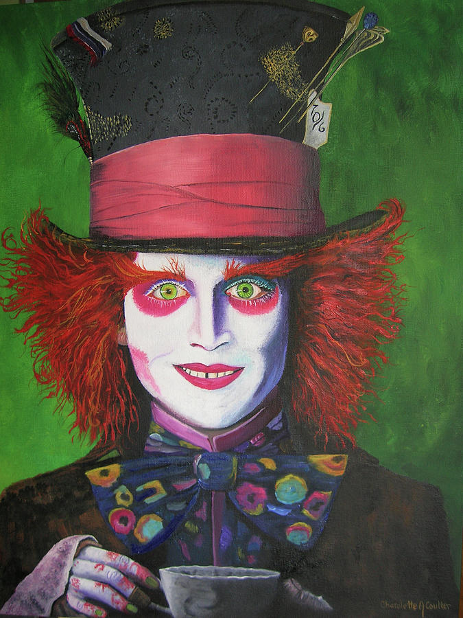 Mad Hatter Johnny D Painting by Charolette A Coulter - Fine Art America