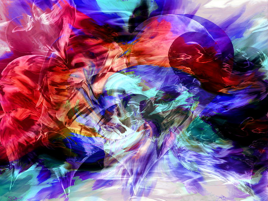 Mad Love Digital Art by Abstract Angel Artist Stephen K - Pixels