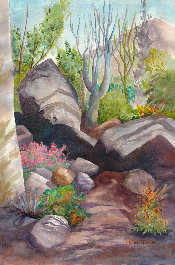 Madagascar Garden Painting by John Ressler