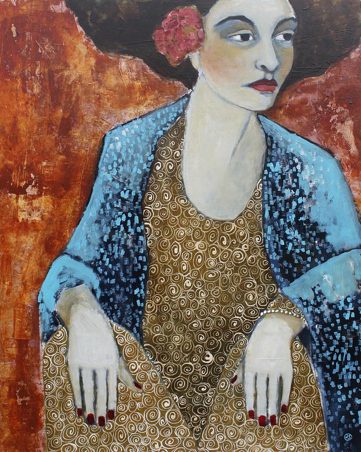 Madam Blue Painting by Jane Spakowsky