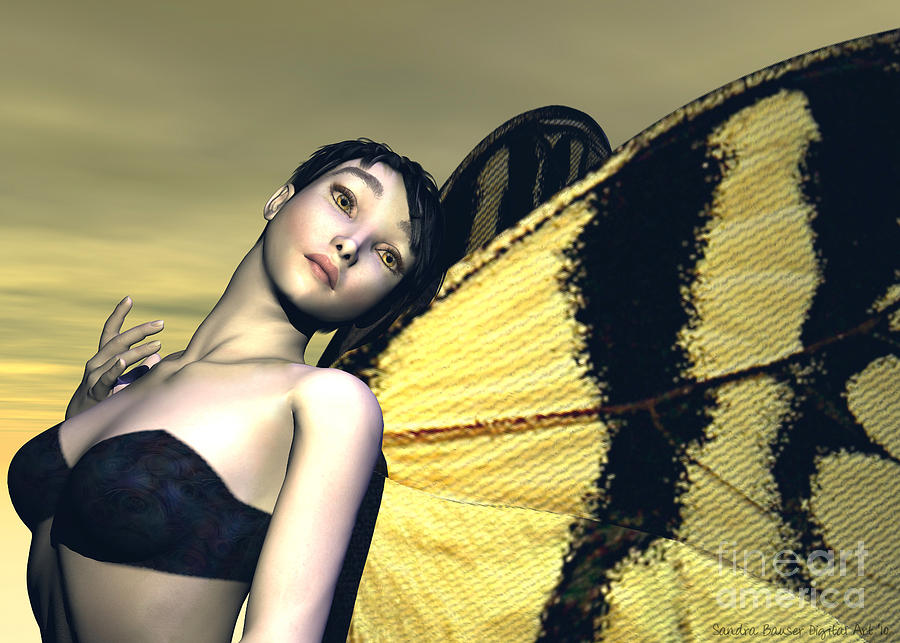 Madame Butterfly Digital Art by Sandra Bauser