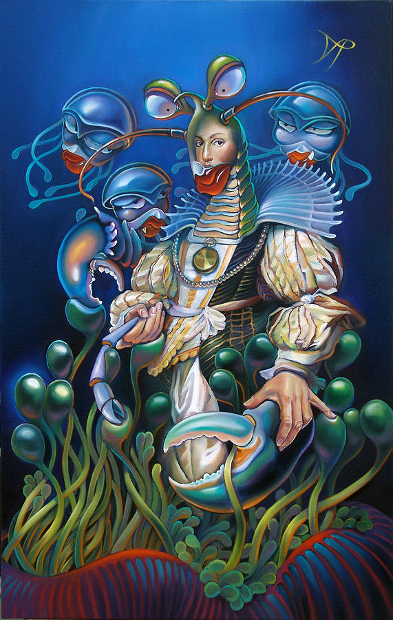 Madame Clawdia dBouclier from Mask of the Ancient Mariner Painting by Patrick Anthony Pierson