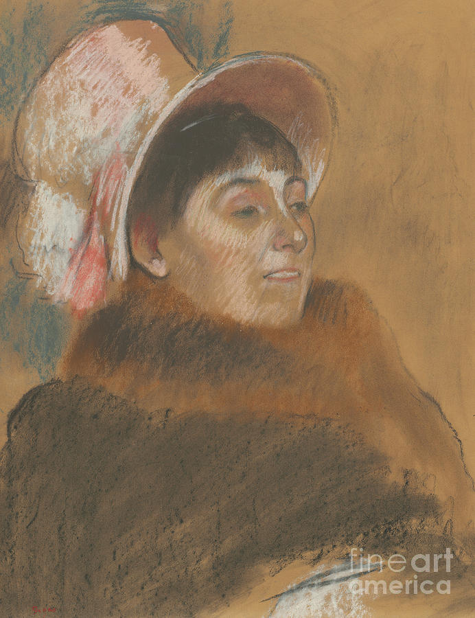 Madame Dietz-Monnin, 1879 Pastel by Edgar Degas