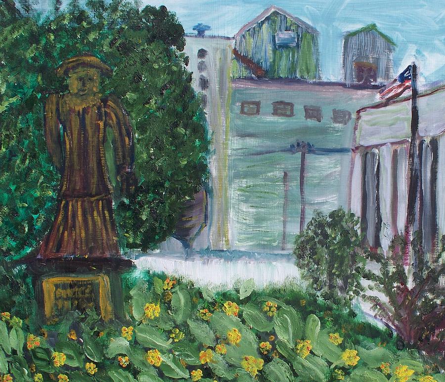 Madame Eunice and the Grain Elevator Painting by Seaux-N-Seau Soileau