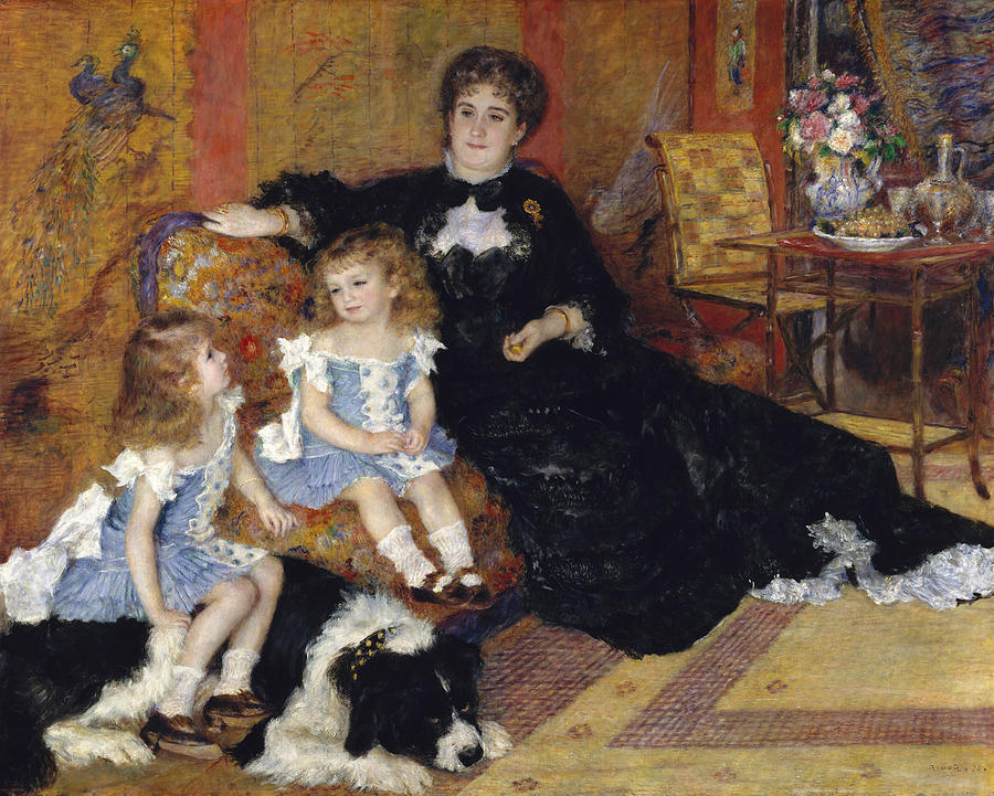 Madame Georges Charpentier and Her Children Painting by Auguste Renoir