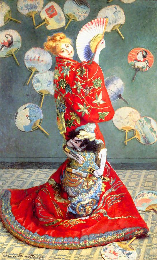 Madame Monet In Japanese Costume Painting