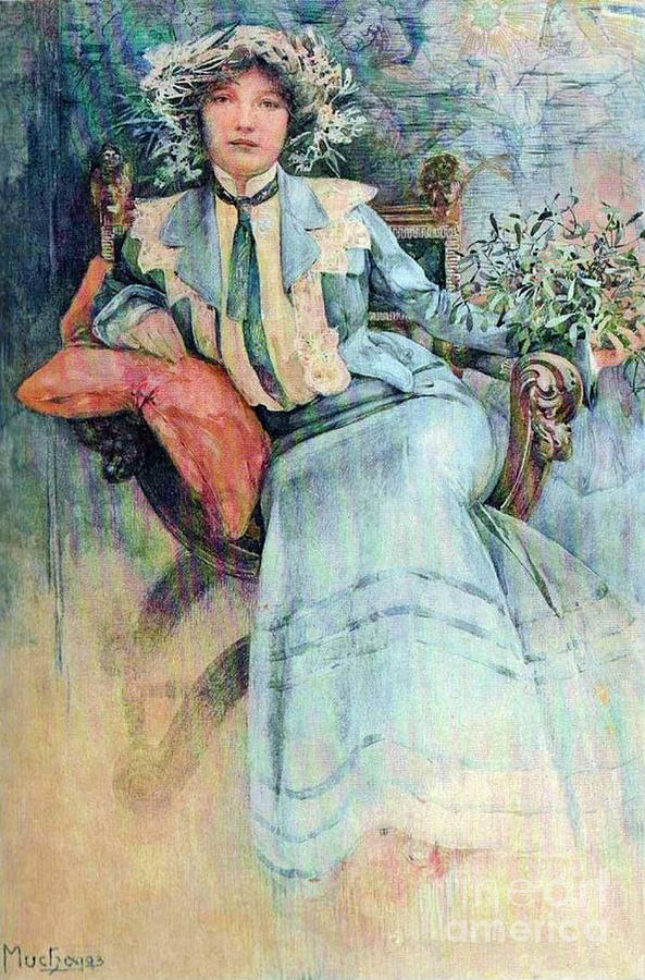 Madame Mucha 1913 Photograph by Padre Art