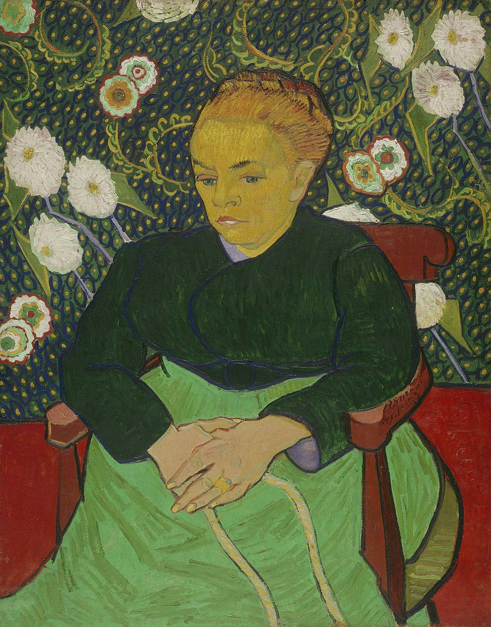 Madame Roulin Rocking the Cradle, La Berceuse Painting by Vincent van ...