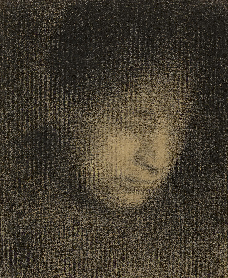 Madame Seurat Drawing by Georges Pierre Seurat