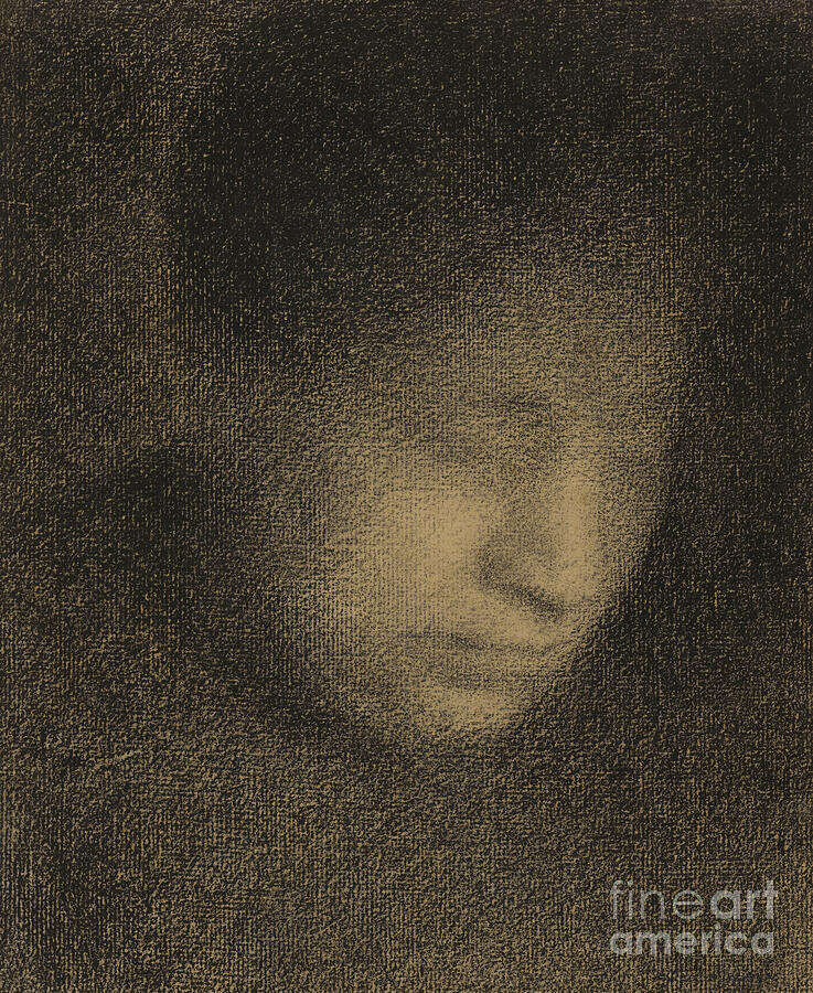 Georges Pierre Seurat Drawing - Madame Seurat by Georges Pierre Seurat