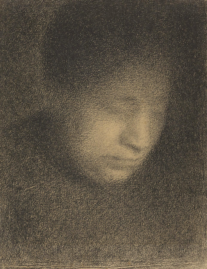 Madame Seurat the Artists Mother Drawing by Georges-Pierre Seurat