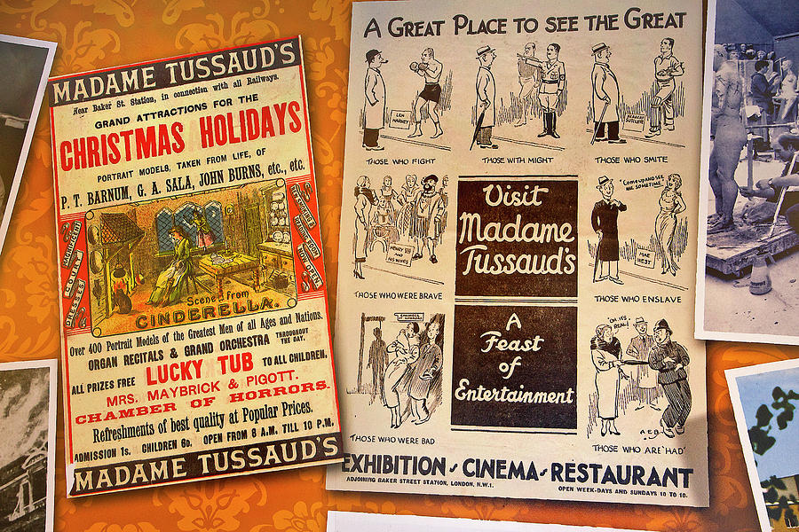 Madame Tussauds Old Posters  Photograph by Miroslava Jurcik