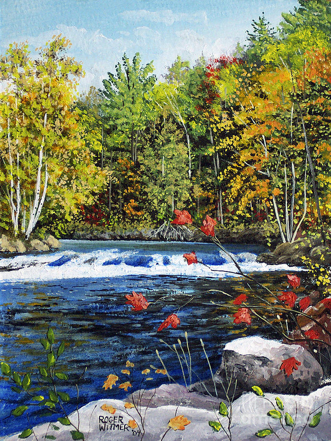 Madawaska River Bend Painting by Roger Witmer