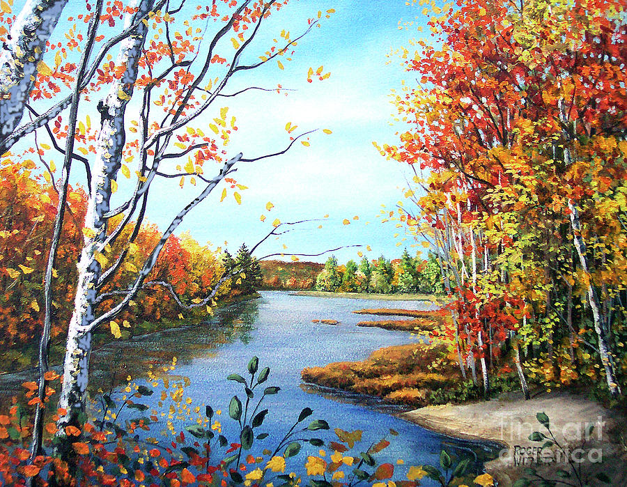 Madawaska River Painting by Roger Witmer