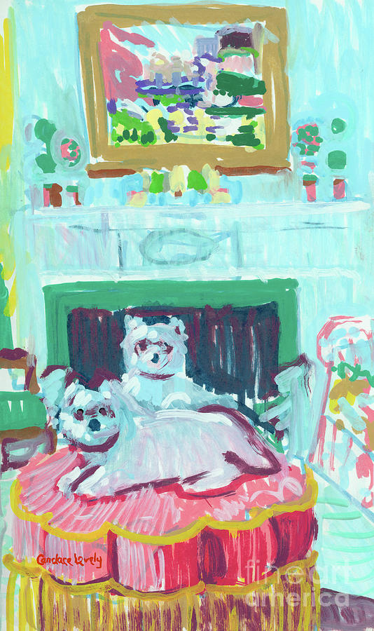 Maddie and Rosie Painting by Candace Lovely